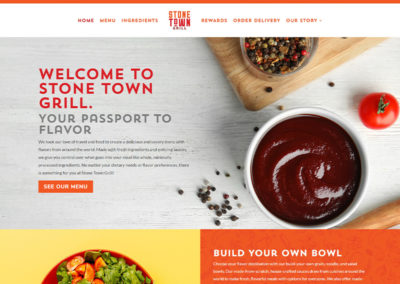 Stone Town Grill Website